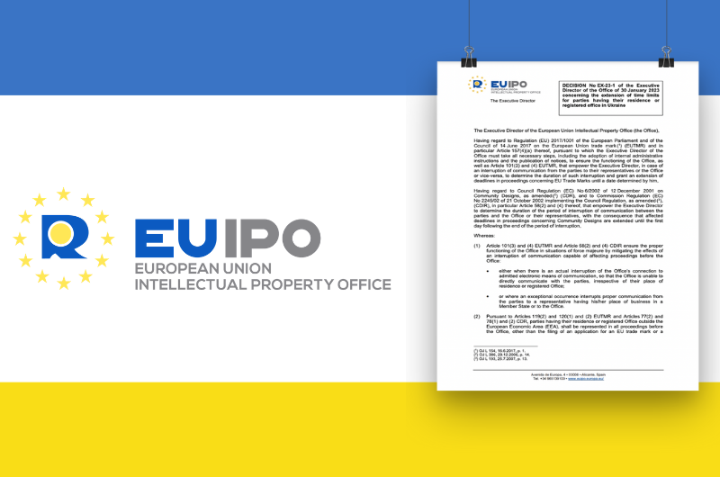 Продовжено строки для українських заявників EUIPO