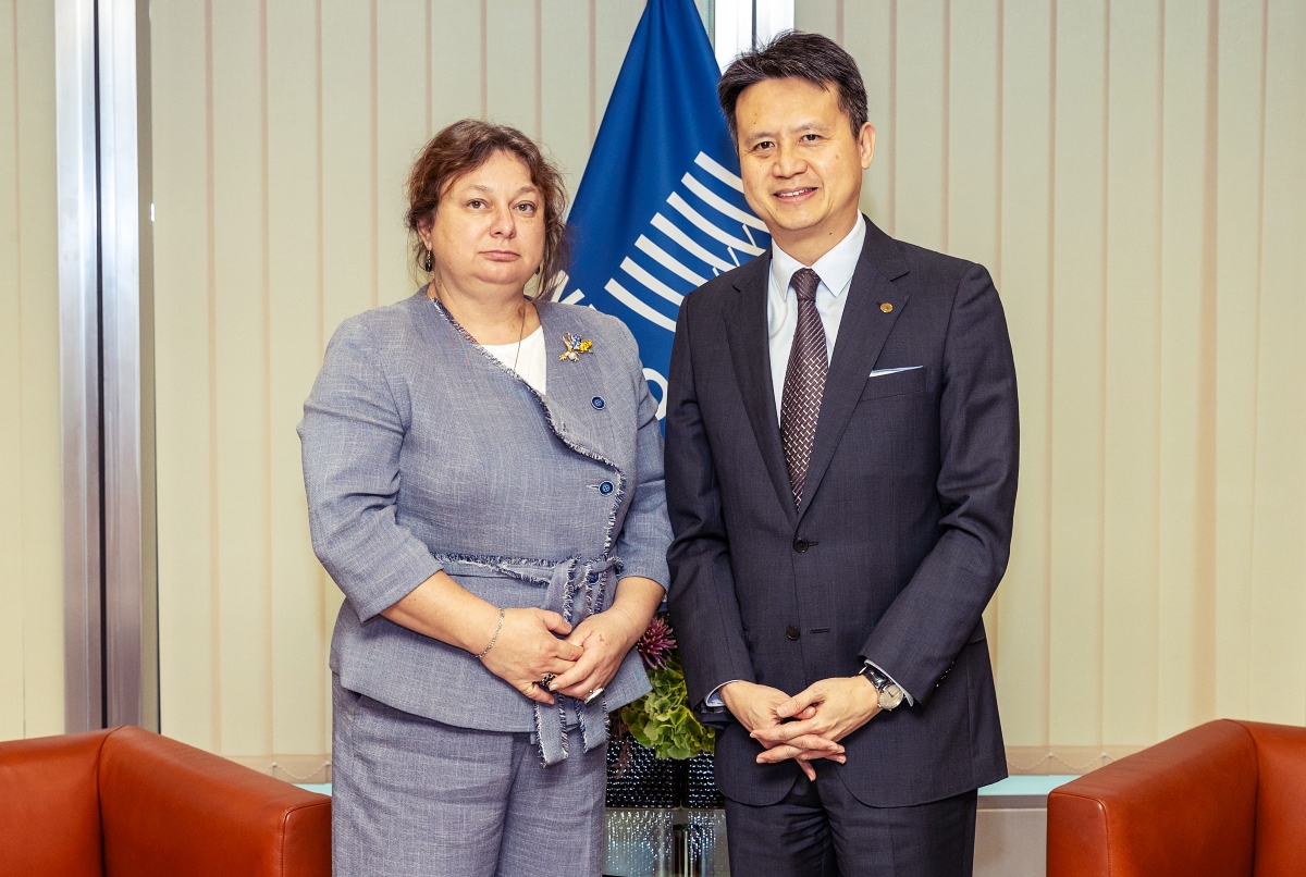 A terrorist state cannot have any privileges from WIPO, – Olena Orliuk during a meeting with WIPO Director General Daren Tang